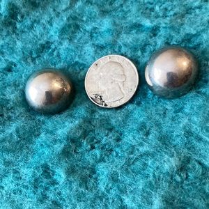Vintage Sterling Silver dome stud earrings